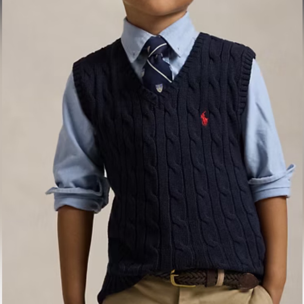 Boy’s Ralph Lauren Navy Blue Sweater Vest